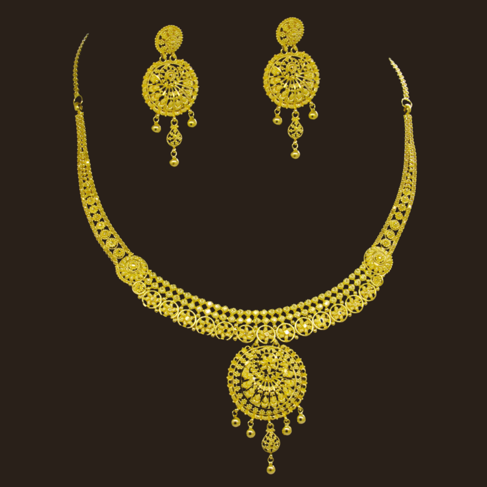 22K Gold Necklace Set